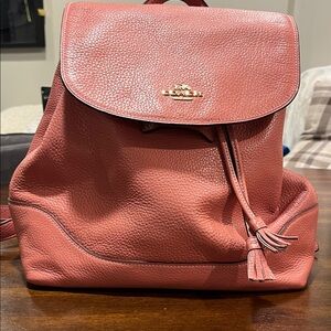 Coach Rose Leather Backpack